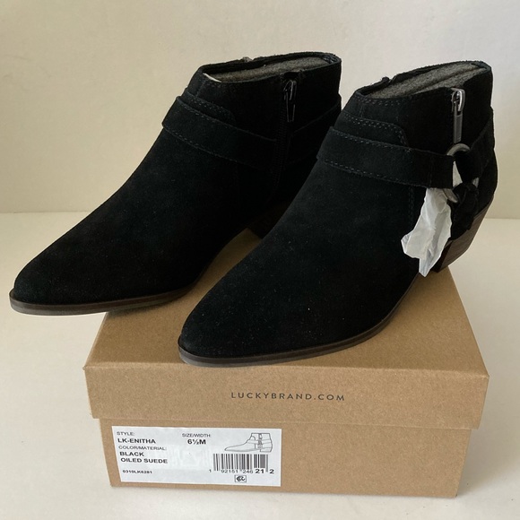 Lucky Brand Suede Leather Bootie - Picture 3 of 15